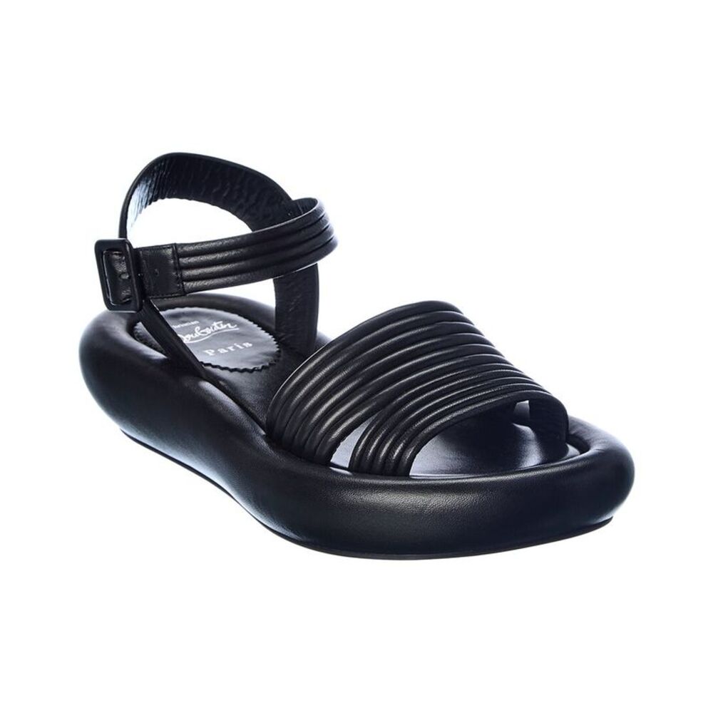 Christian Louboutin Manolasummer Leather Sandal, Black